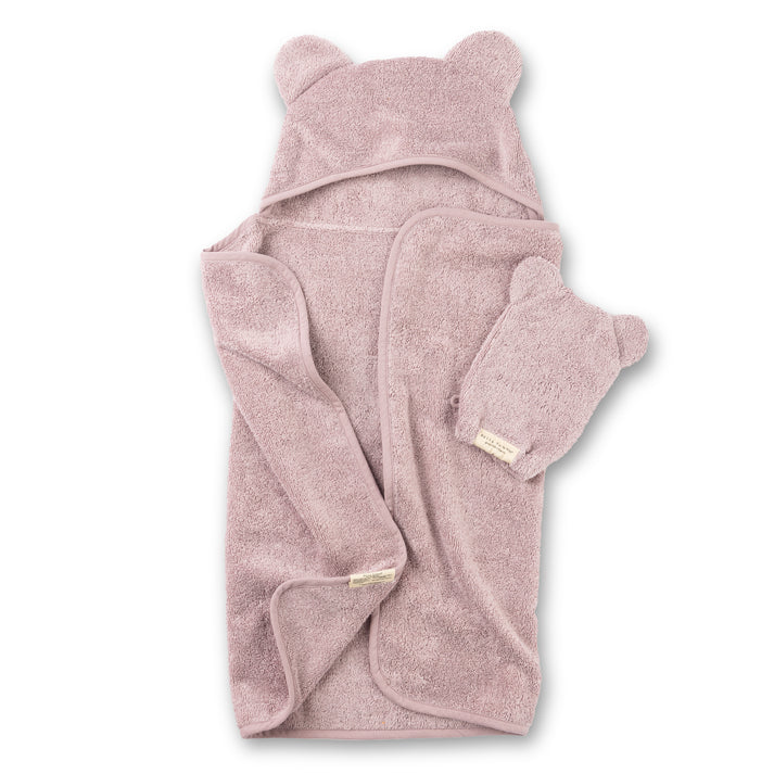 Hooded Towel + Wash Mitt Set