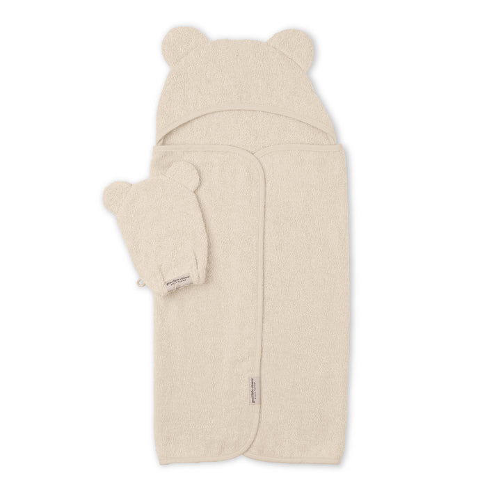 Hooded Towel + Wash Mitt Set