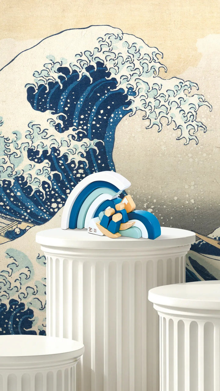 MET Hokusai Great Wave Blocks