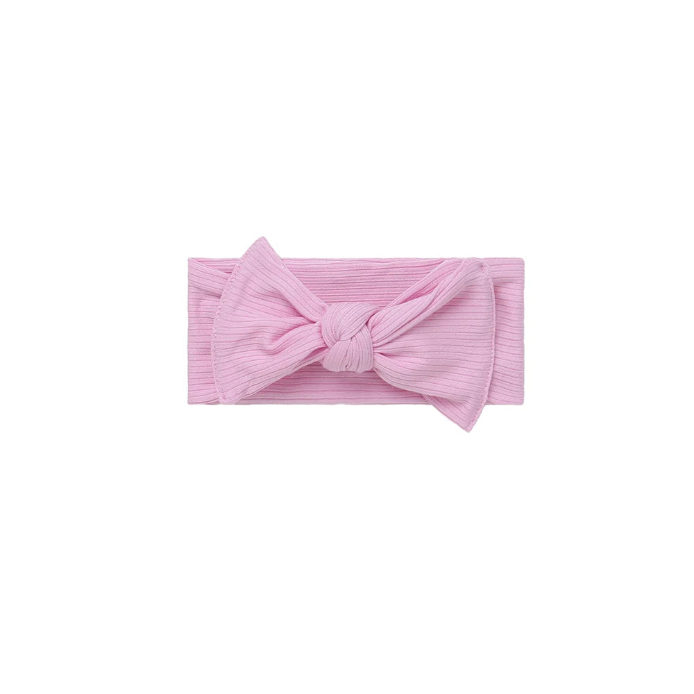 Ribbed Bamboo Bow Headband