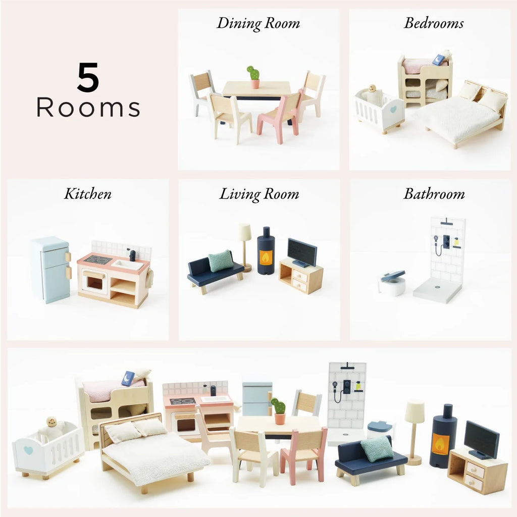 Dolls House Complete Furniture Set