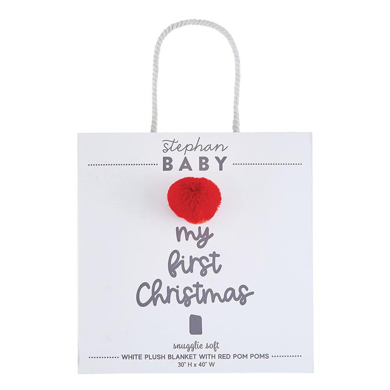 Plush Blanket With Gift Box | My First Christmas