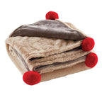 Plush Blanket With Gift Box | Reindeer