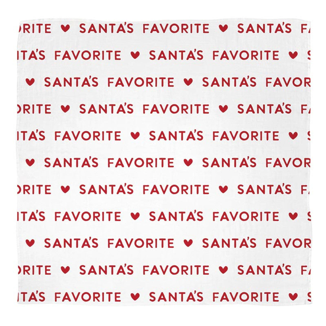 Swaddle Blanket + Plush Santa Rattle | Santa's Favorite