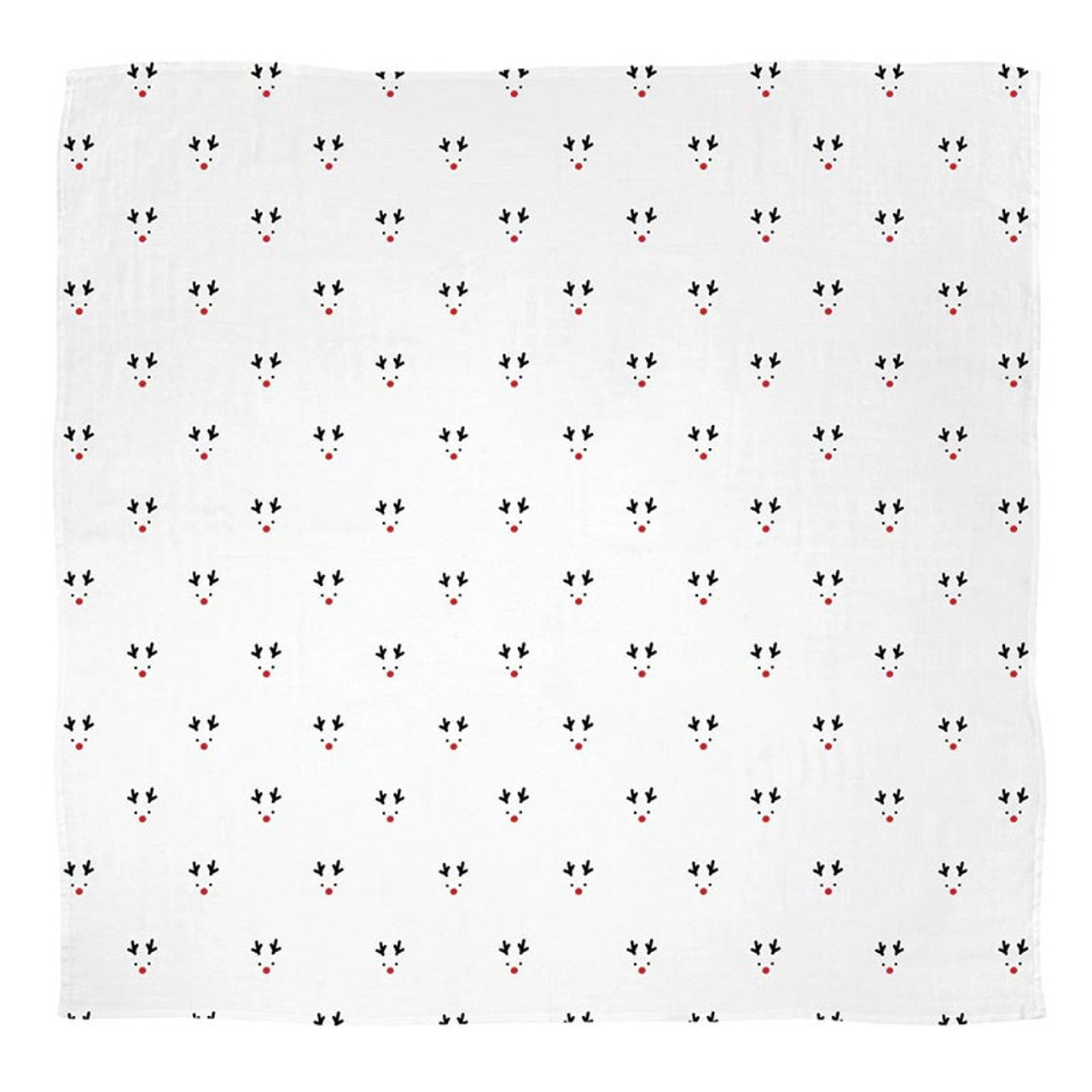 Swaddle Blanket + Plush Reindeer Rattle | Reindeer