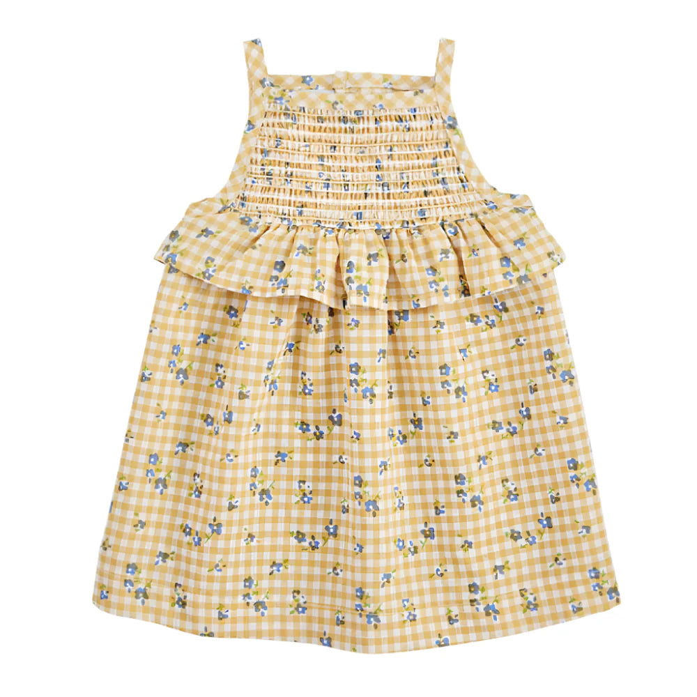 Yellow Smocked Baby Dress