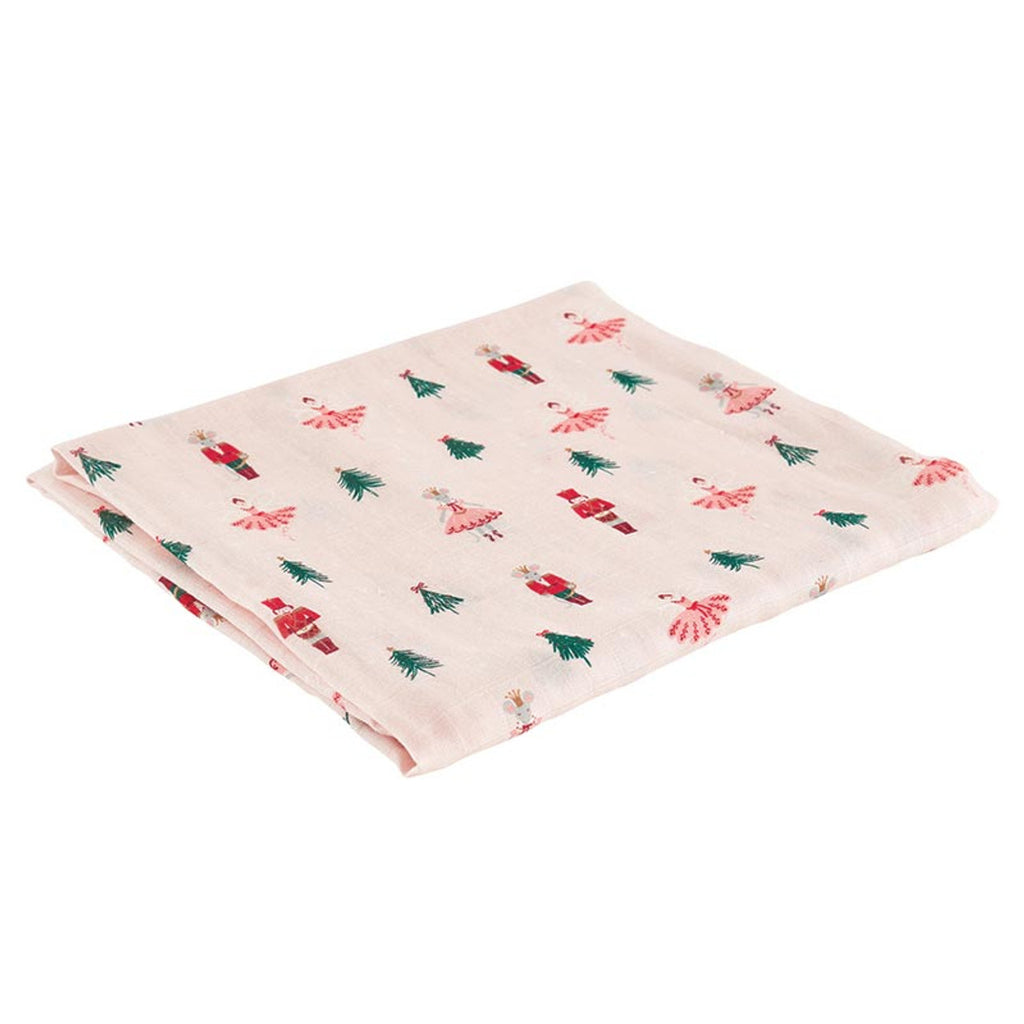 Swaddles with Plush Rattle | Mouse Queen