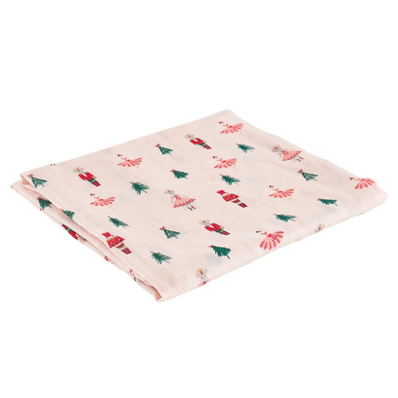 Swaddles with Plush Rattle | Mouse Queen