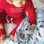 Swaddles with Plush Rattle | Mouse King