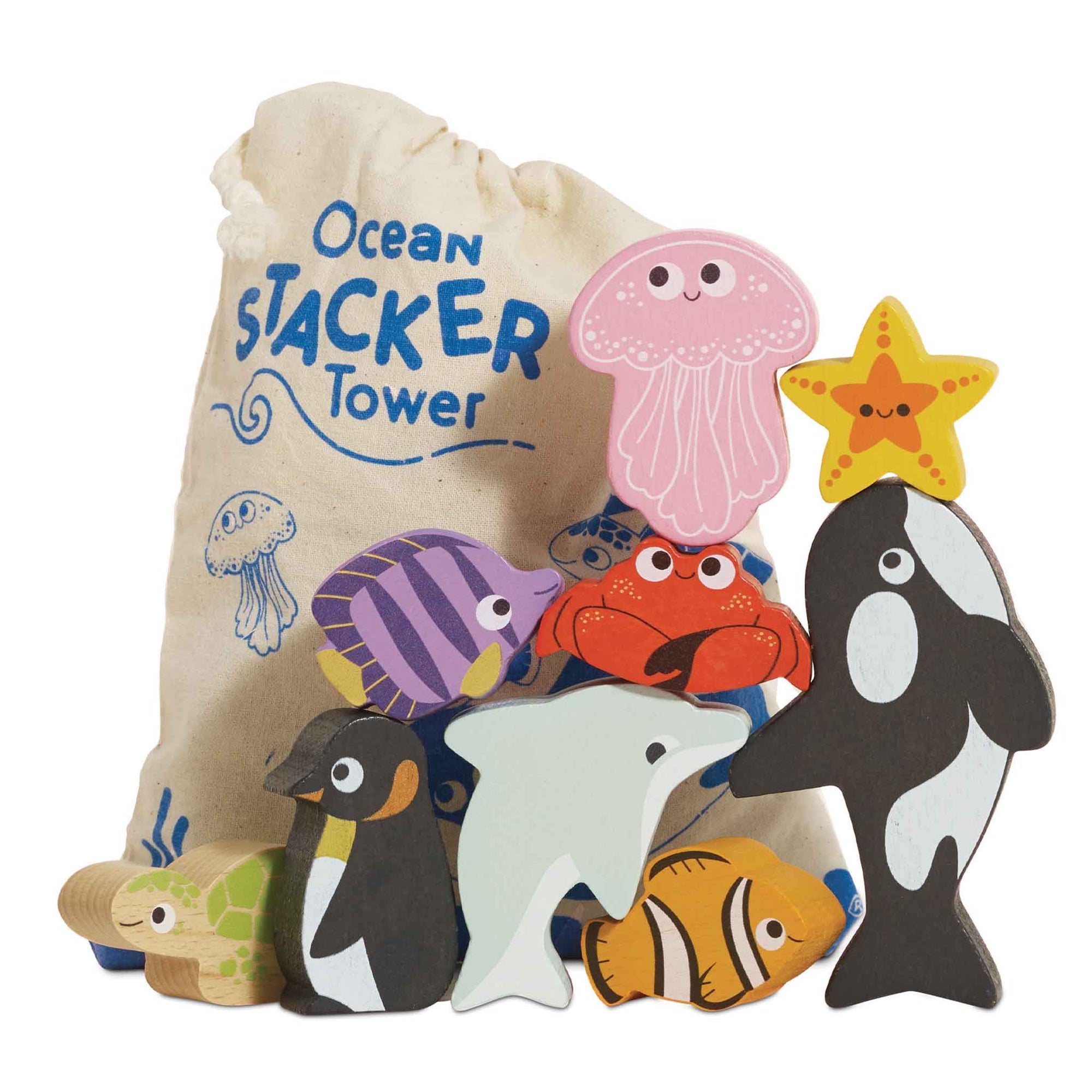 Ocean Life Stacking Animals