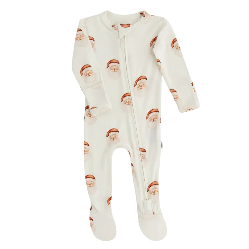 Antique Santa Footed Sleeper