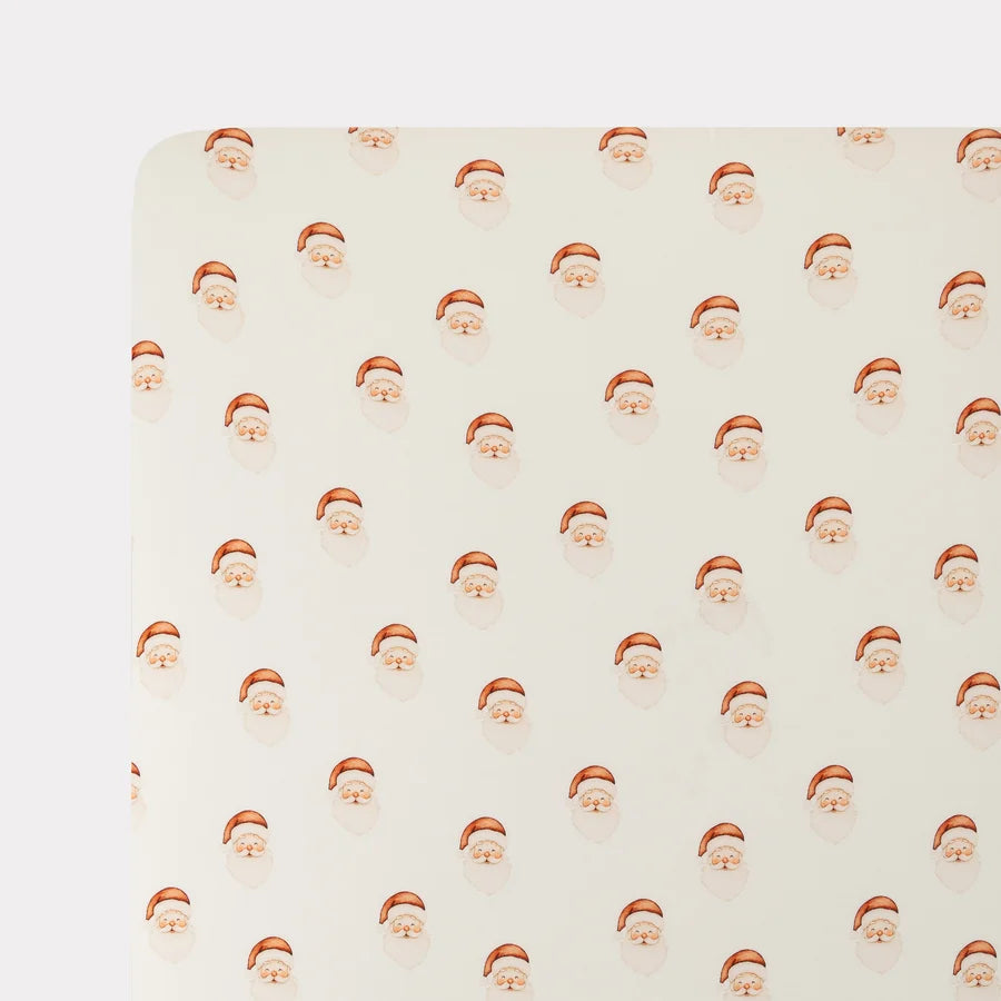 Antique Santa Crib Sheet