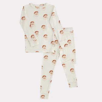 Antique Santa 2-Piece Bamboo Pajama Set