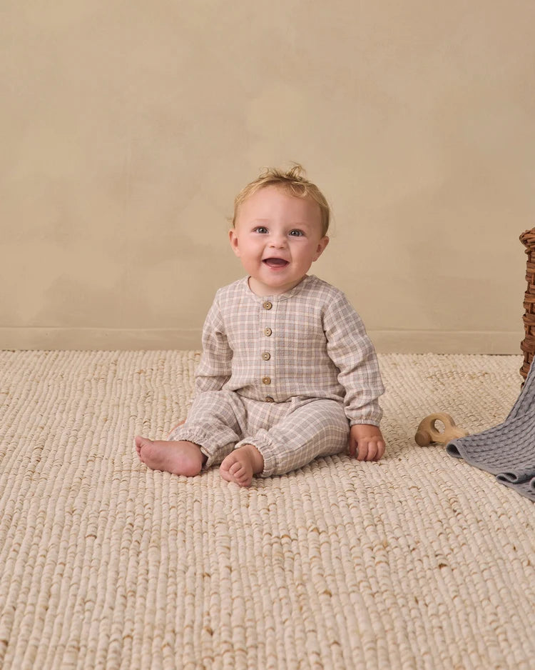 Woven Jumpsuit Blue Gingham