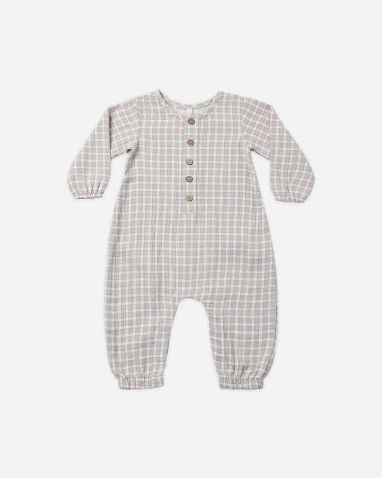 Woven Jumpsuit Blue Gingham
