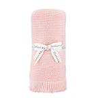 Knit Blankets with Ruffle