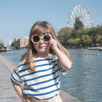 Vintage Rainbow Striped Sunglasses
