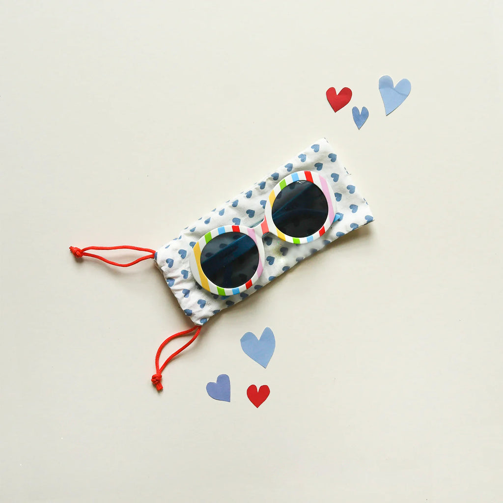 Vintage Rainbow Striped Sunglasses