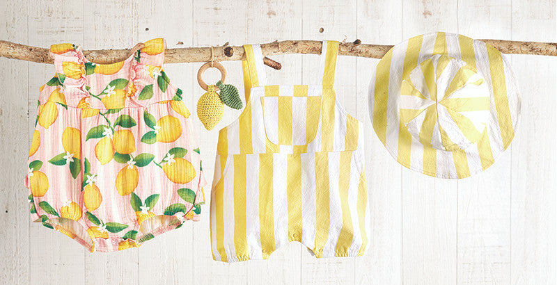 Sun Hat - Yellow Stripes