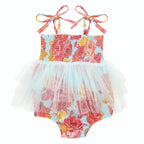Tutu Bubble Romper Rose Floral