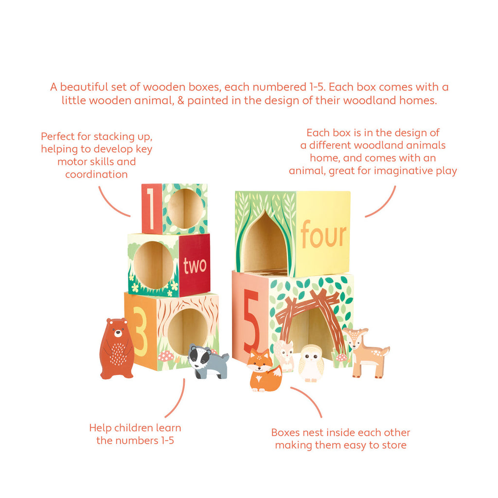 Woodland Animal Stacking Cubes