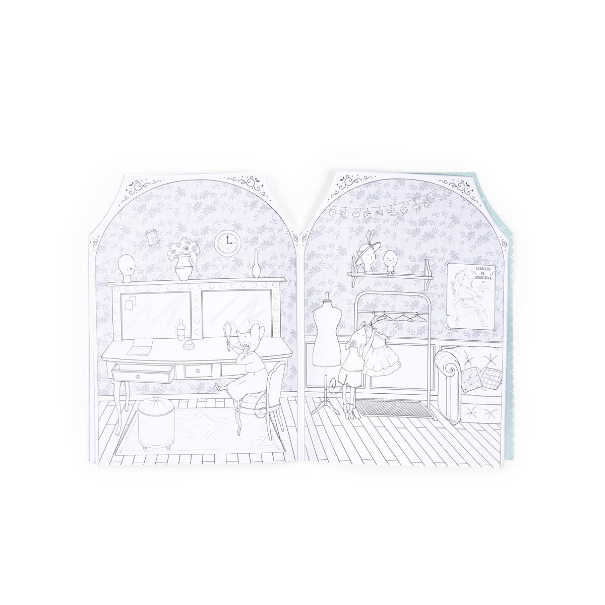 Petite ecole de danse - Colouring Book with Stickers