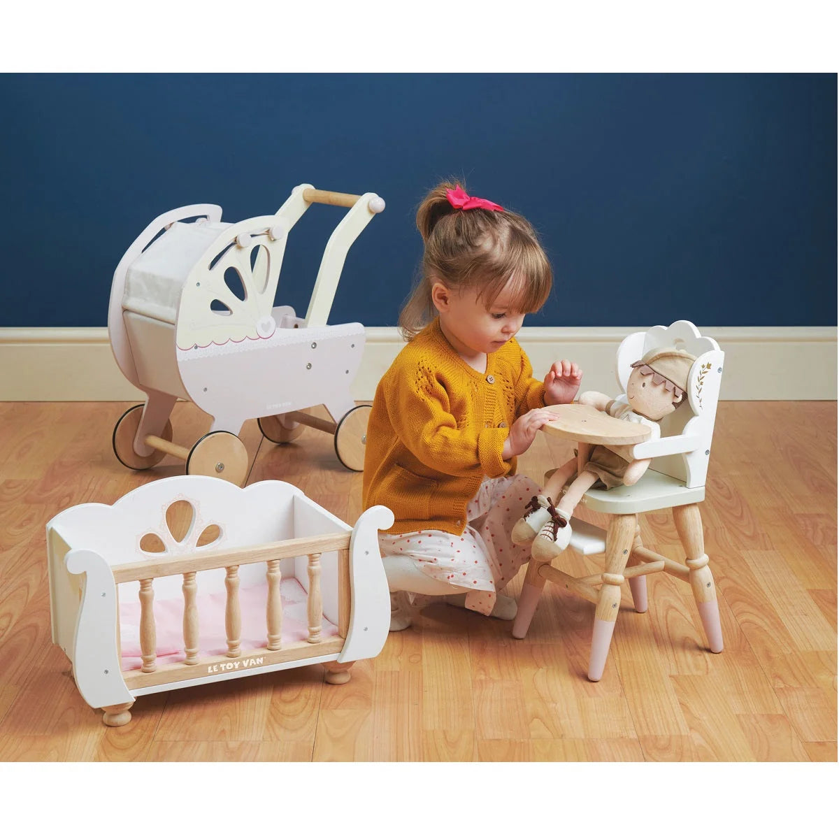 Wooden Doll Highchair