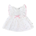 Sylvie Flower Baby Dress + Bloomer (Organic)