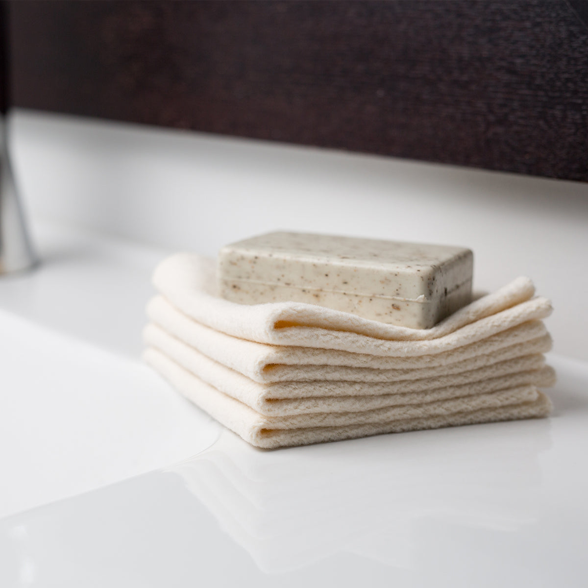 Organic Cotton Wash Cloths 4Pk