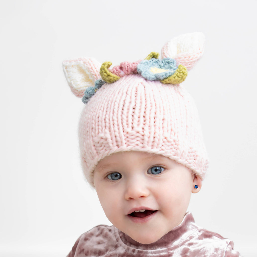 Flower Bunny Beanie Blush/Multi Baby & Kids