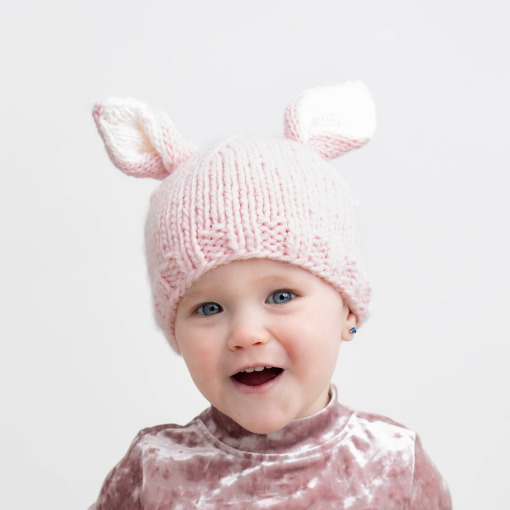 Bunny Ears Blush Beanie Hat Baby & Kids SALE