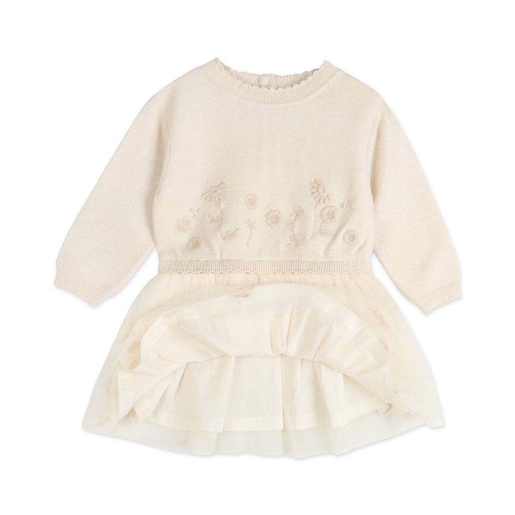 Clara Floral Knit Baby Tutu Dress