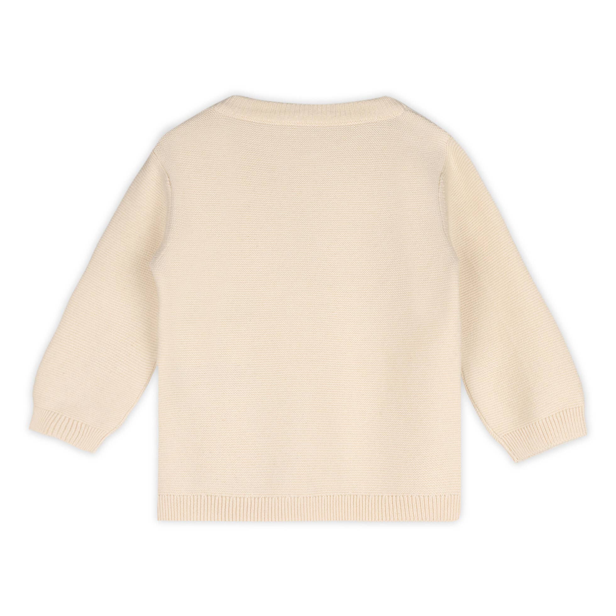 Safari Applique Sweater Knit Baby Pullover Organic