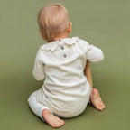 Emma Floral Embroidered Knit Baby Ruffle Dress