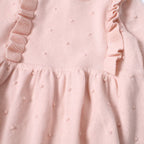 Milan Ruffle Bobble Baby Sweater Knit Dress (Organic Cotton)