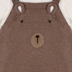 Bear Sweater Knit Baby Overall & Bodysuit Set (Organic)