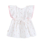 Sylvie Flower Baby Dress + Bloomer (Organic)