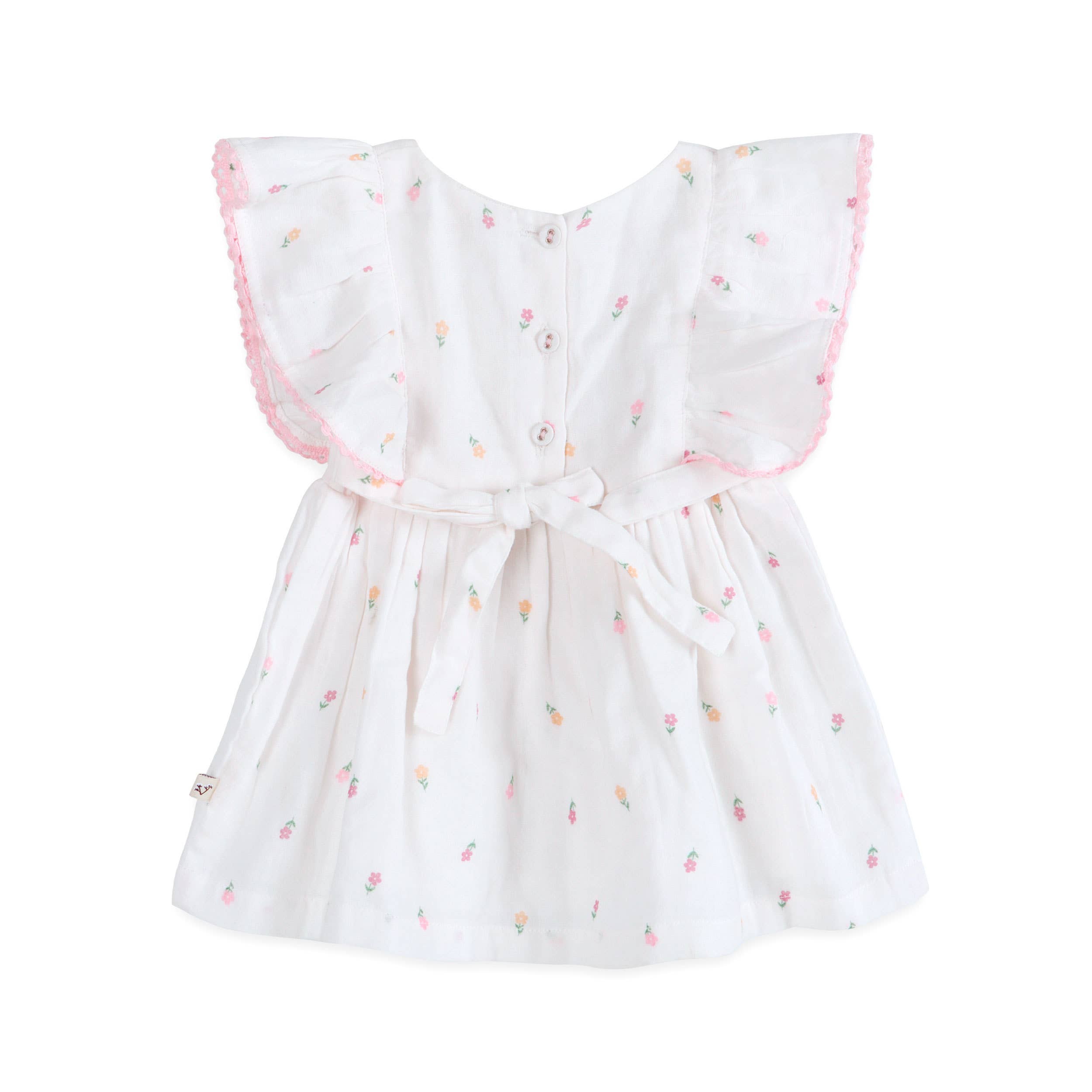 Sylvie Flower Baby Dress + Bloomer (Organic)