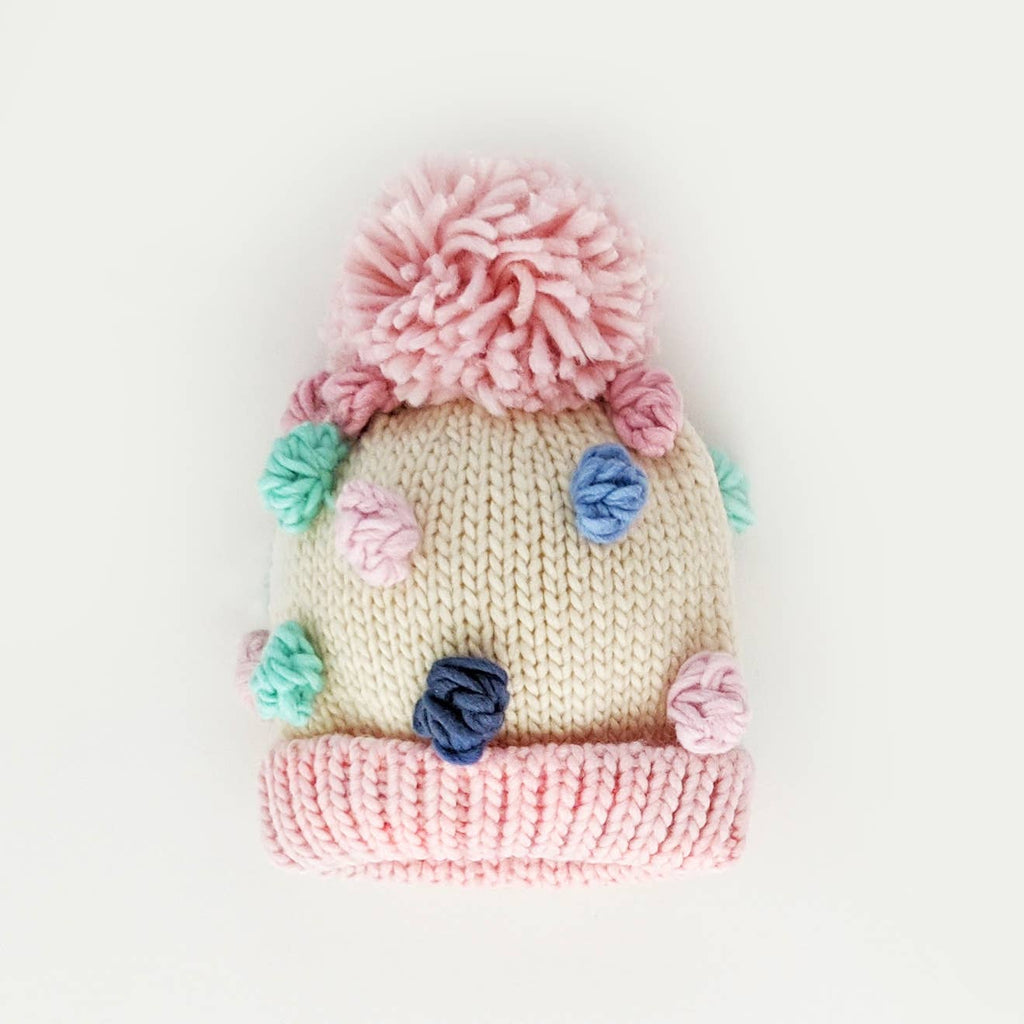 Pastel Popcorn Beanie Hat Baby & Kids