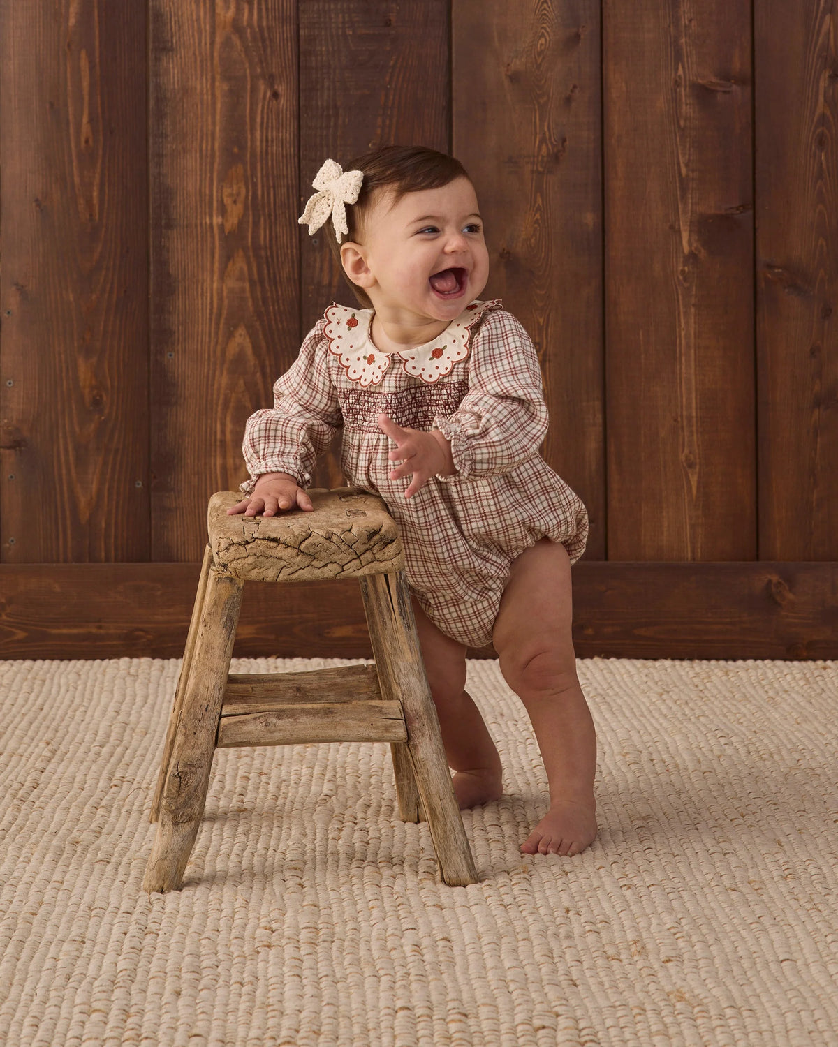 Callie Romper Christmas Plaid