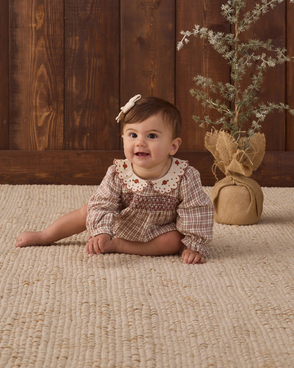 Callie Romper Christmas Plaid