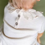 Emma Floral Embroidered Knit Baby Ruffle Dress
