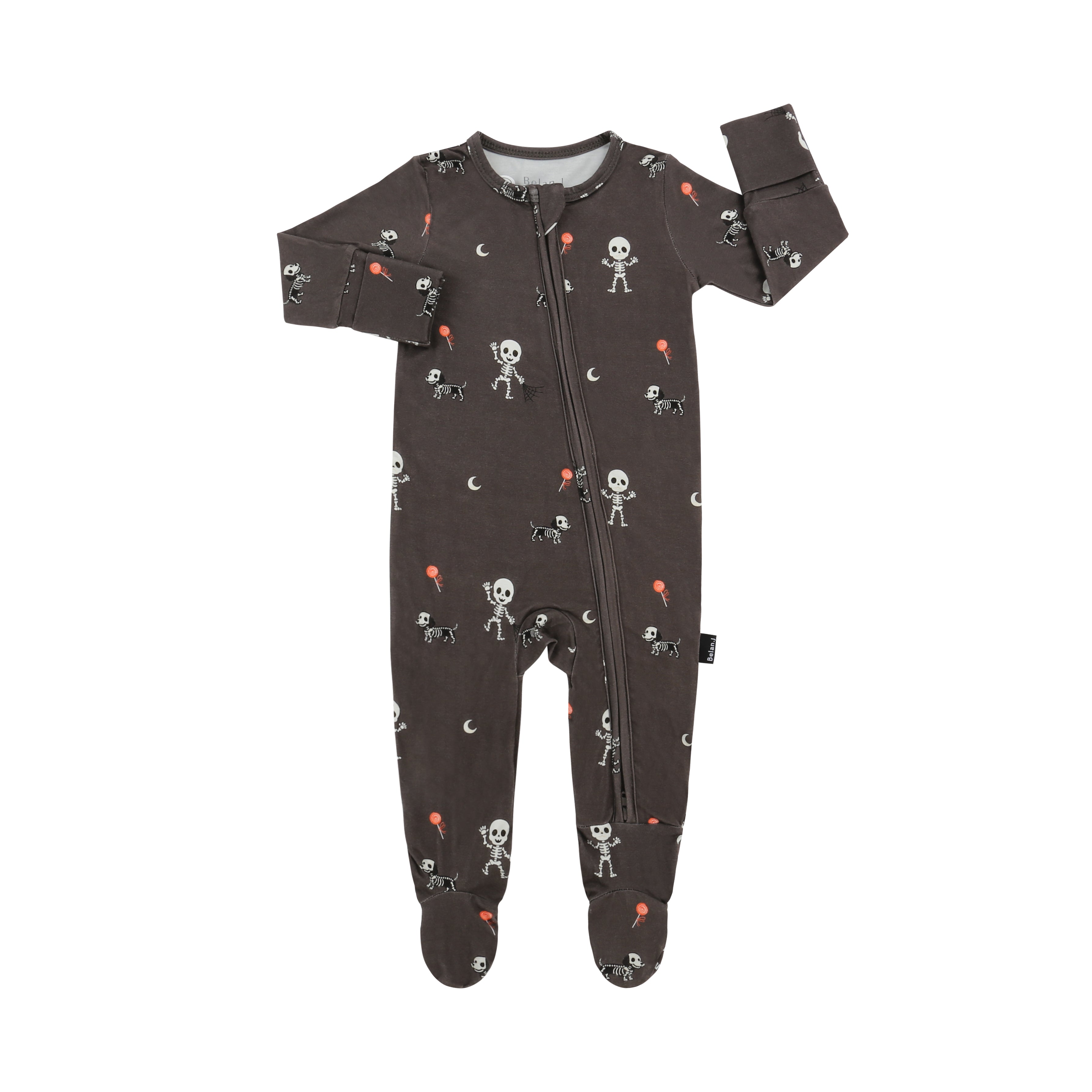 Halloween Footed Bamboo Zipper Sleeper