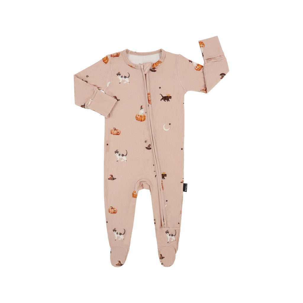 Halloween Footed Bamboo Zipper Sleeper