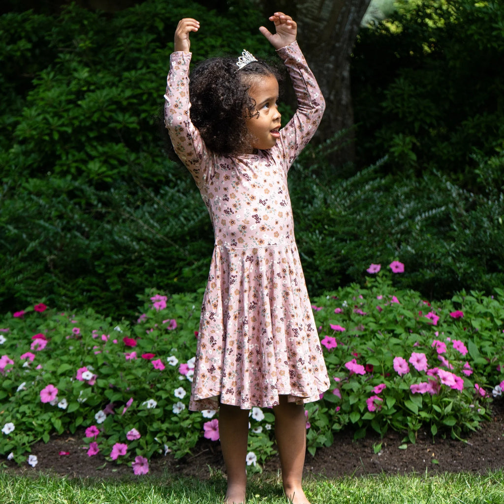 Long Sleeves Twirl Dress