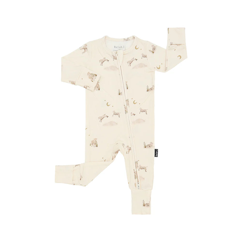 Footless Sleeper with Fold Over Cuffs