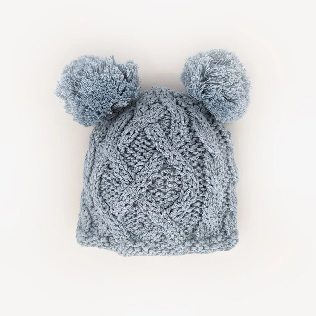 Newborn Double Pom Pom Beanie