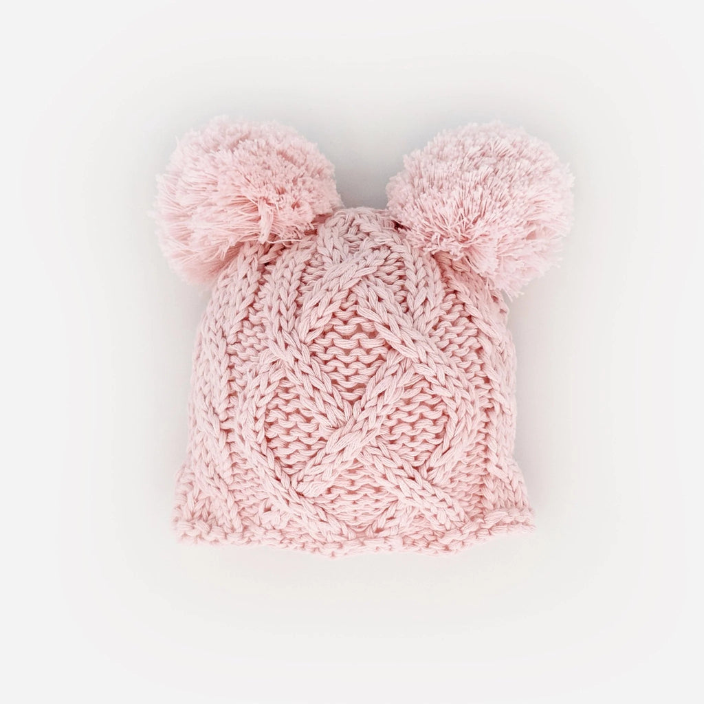 Newborn Double Pom Pom Beanie