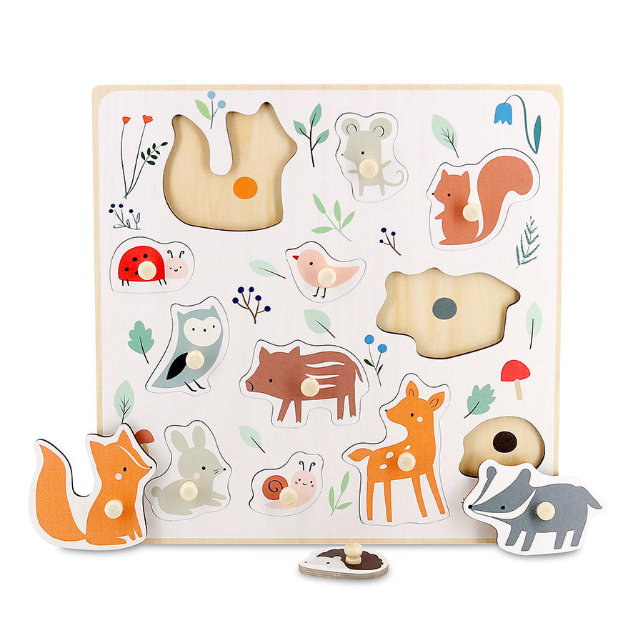 Forest Animals Peg Puzzle by Sarah Betz