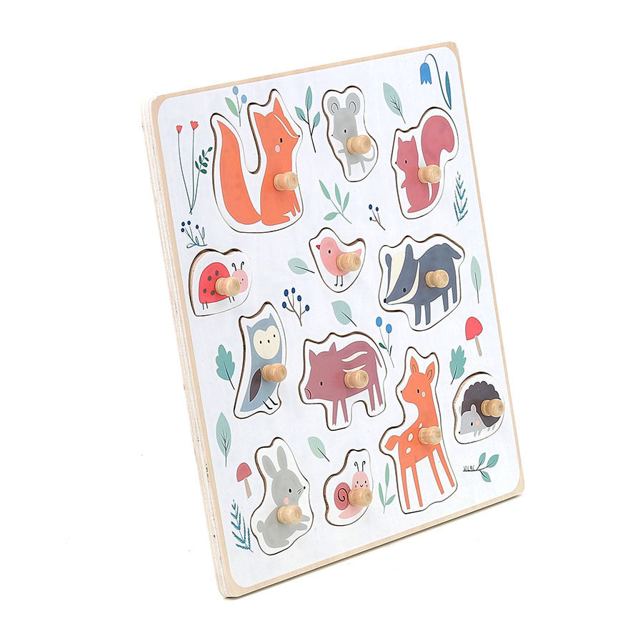 Forest Animals Peg Puzzle by Sarah Betz